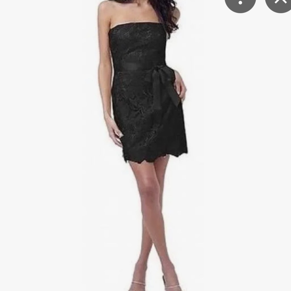 Bill Levkoff Cocktail Dress - Lace - Plum - size 8